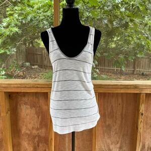 Splendid Women's White And Grey Scoop Neck Racerback Top Size XS. NEW